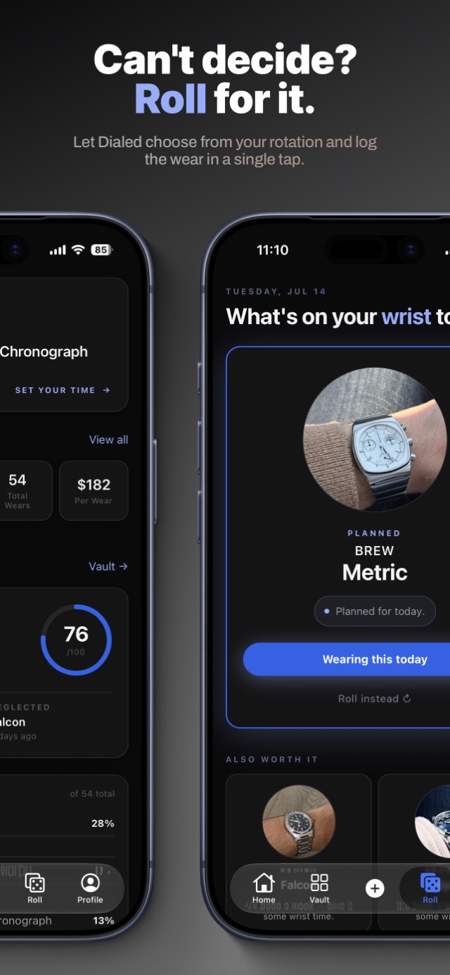 Wrist Roll — smart daily watch pick